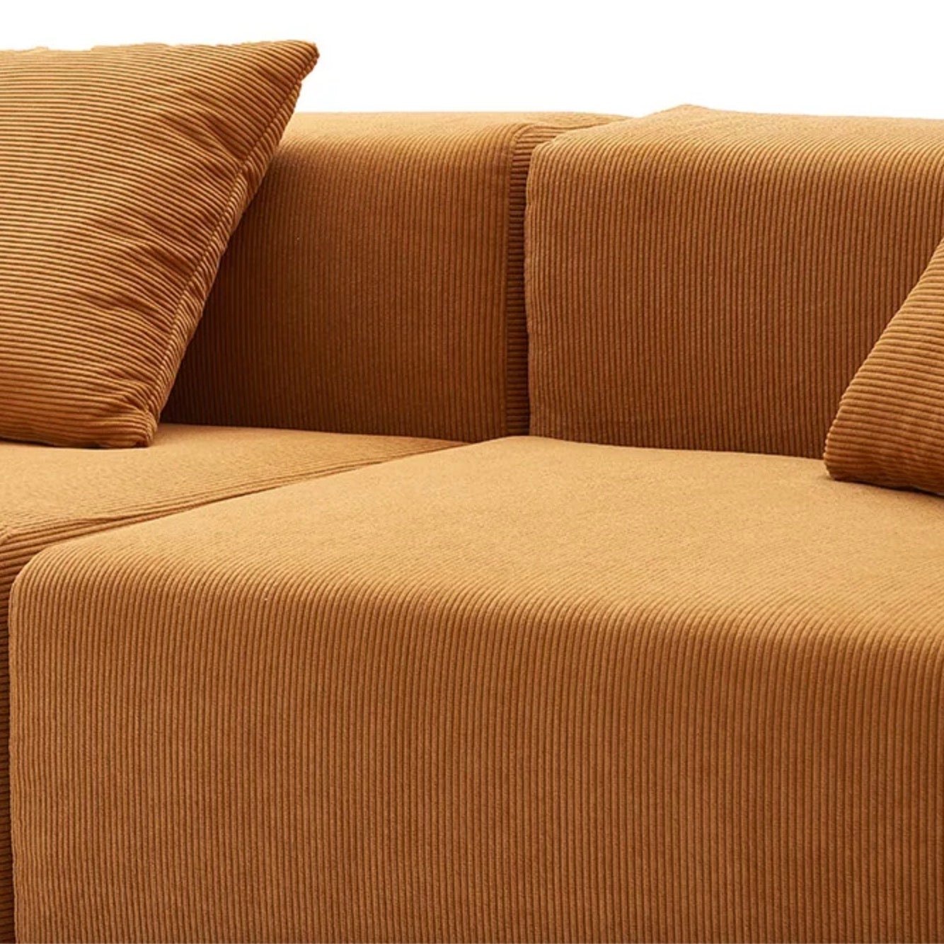 Milo Modular Sofa 4 Seater-Orange