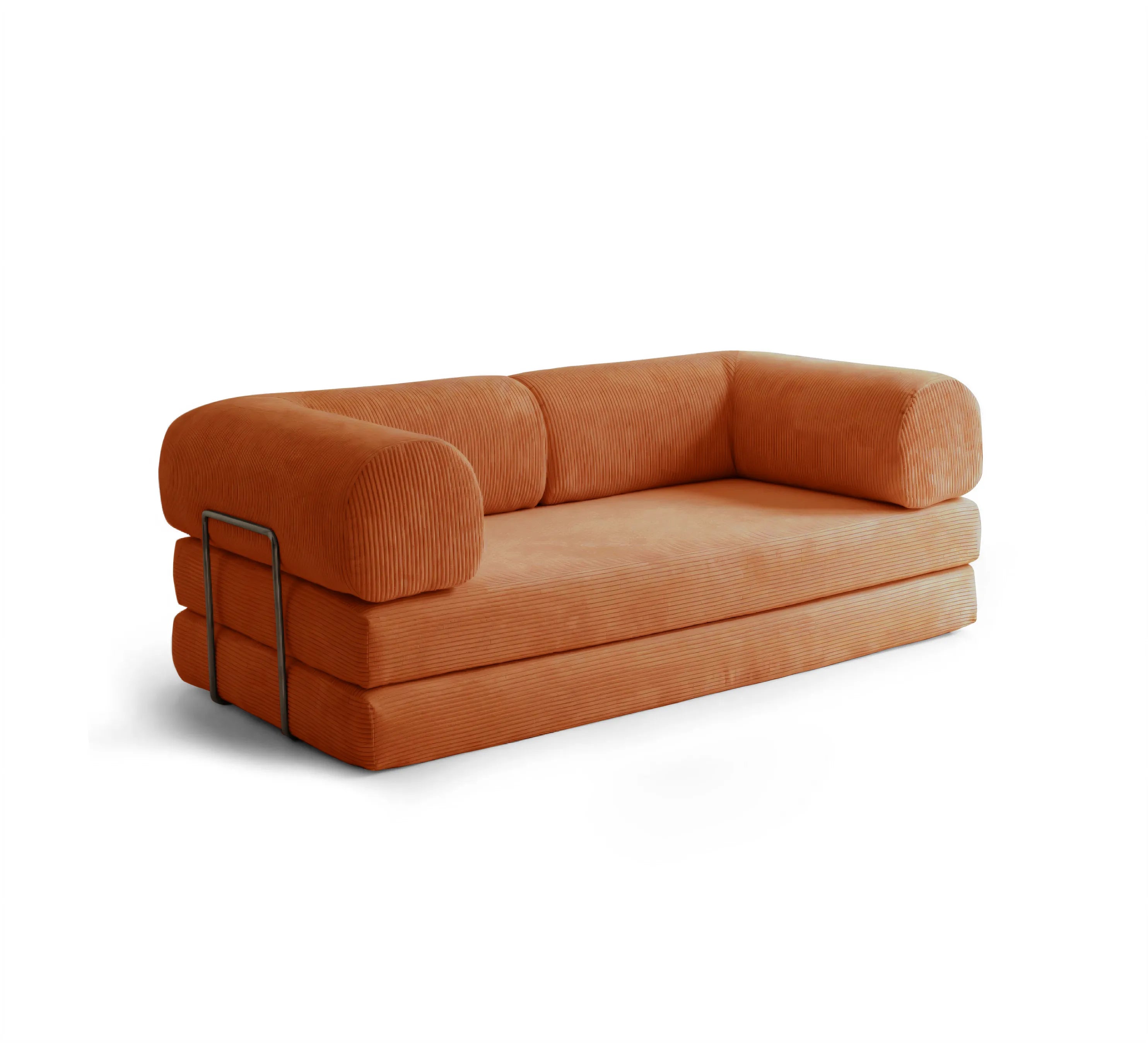 Nova Sofa Bed 180cm-Orange