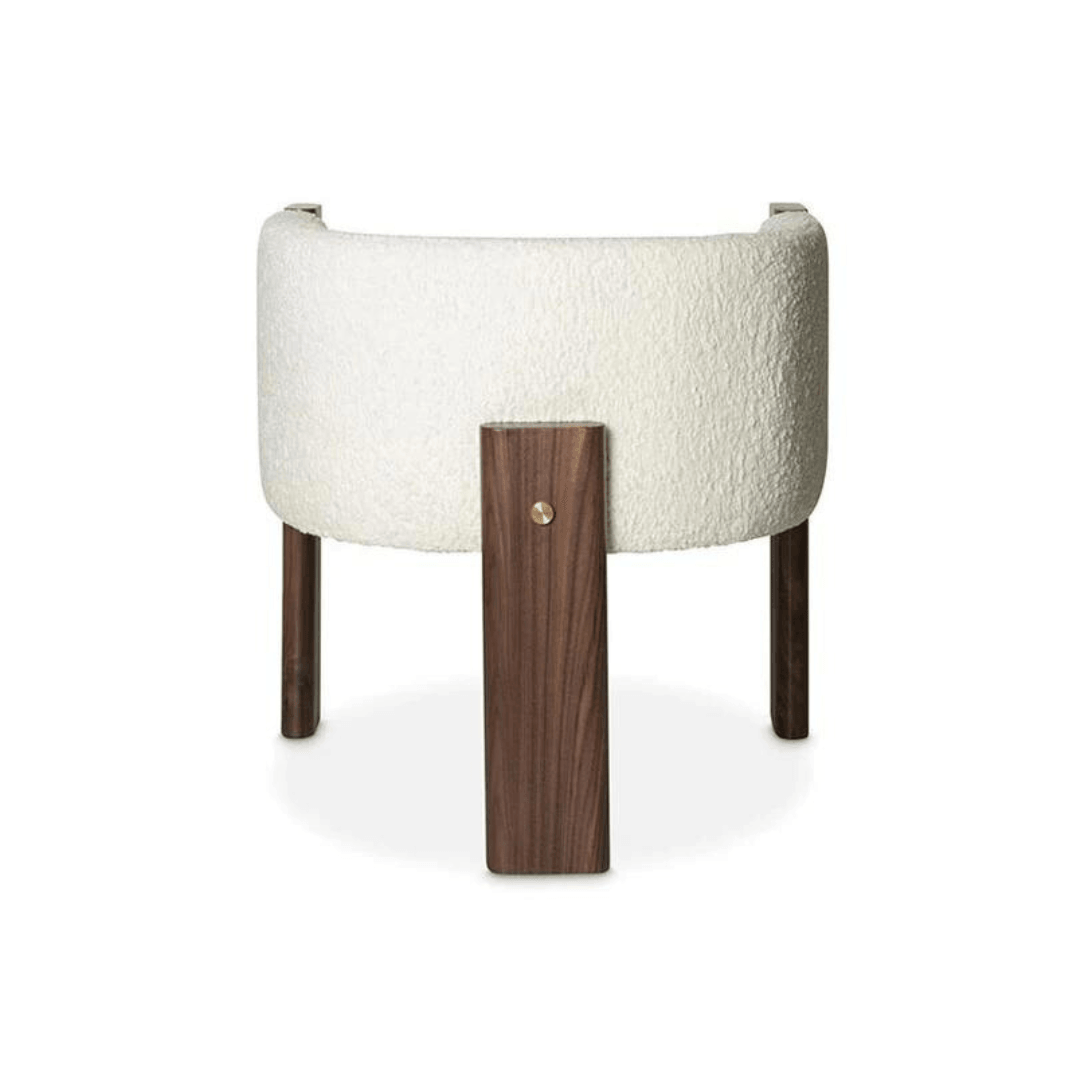 Malta Lounge Chair - Natural Boucle Fabric