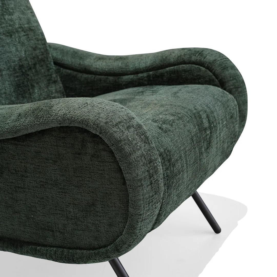 Emerald Curve Armchair