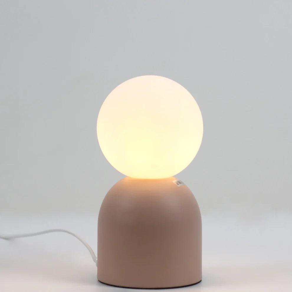 Set of 2 Elle Touch Table Lamp - Black/Pink