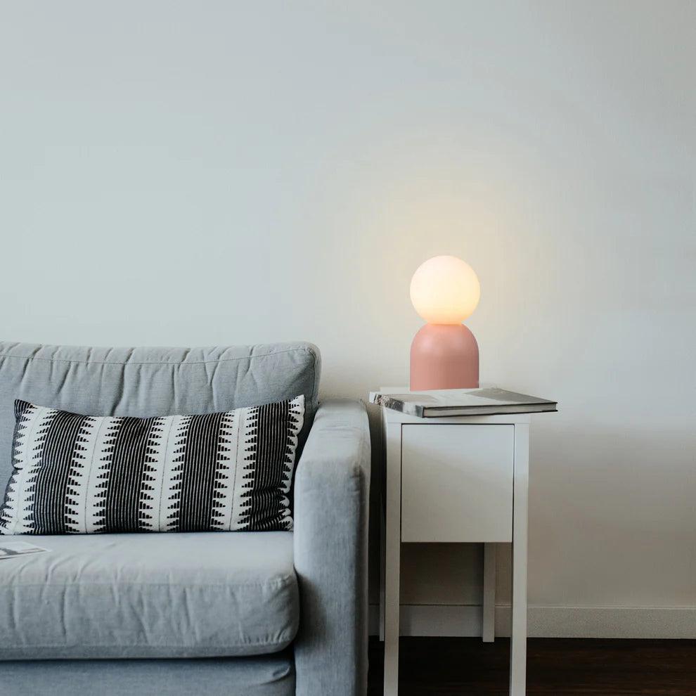 Set of 2 Elle Touch Table Lamp - Black/Pink