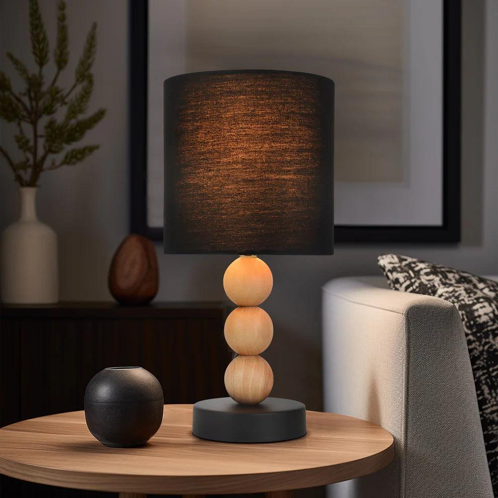 Cara Table Lamp - Black/White