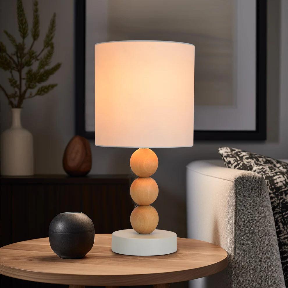 Cara Table Lamp - Black/White