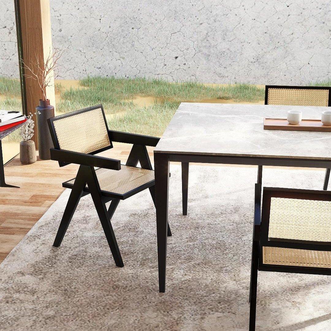 Gemma Dining Chair-Black Oak